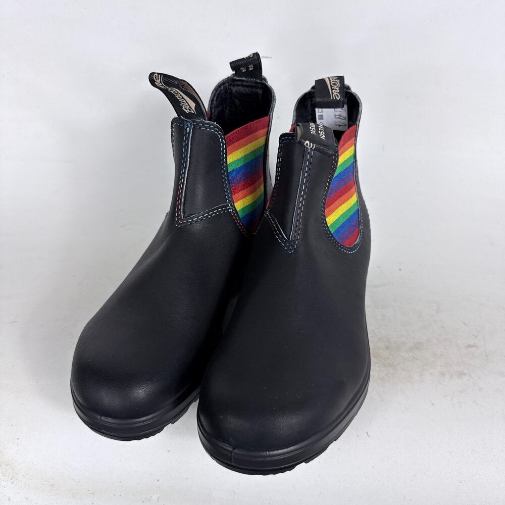 Blundstone Original 2105 Chelsea Boots Women's 7.5 Black Rainbow Elastic Slip-On - Picture 4 of 10